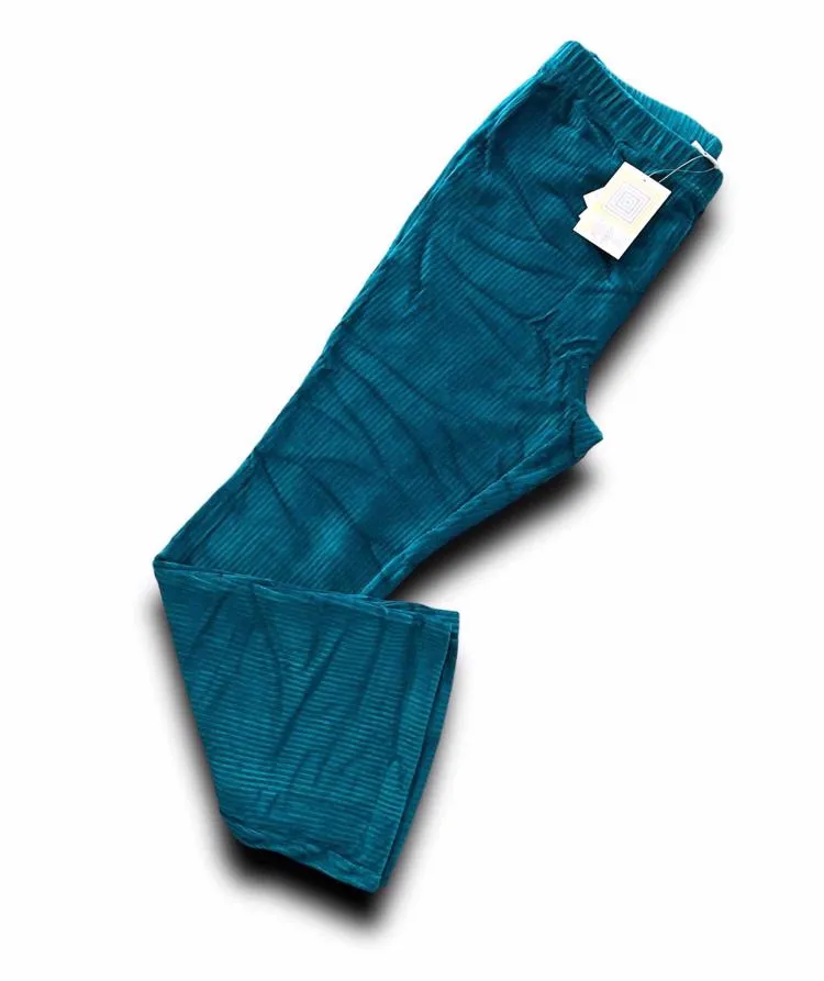 Kylie - Solid Deep Lagoon Teal Stretch Cord