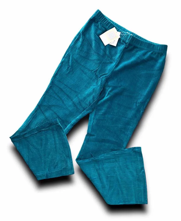 Kylie - Solid Deep Lagoon Teal Stretch Cord