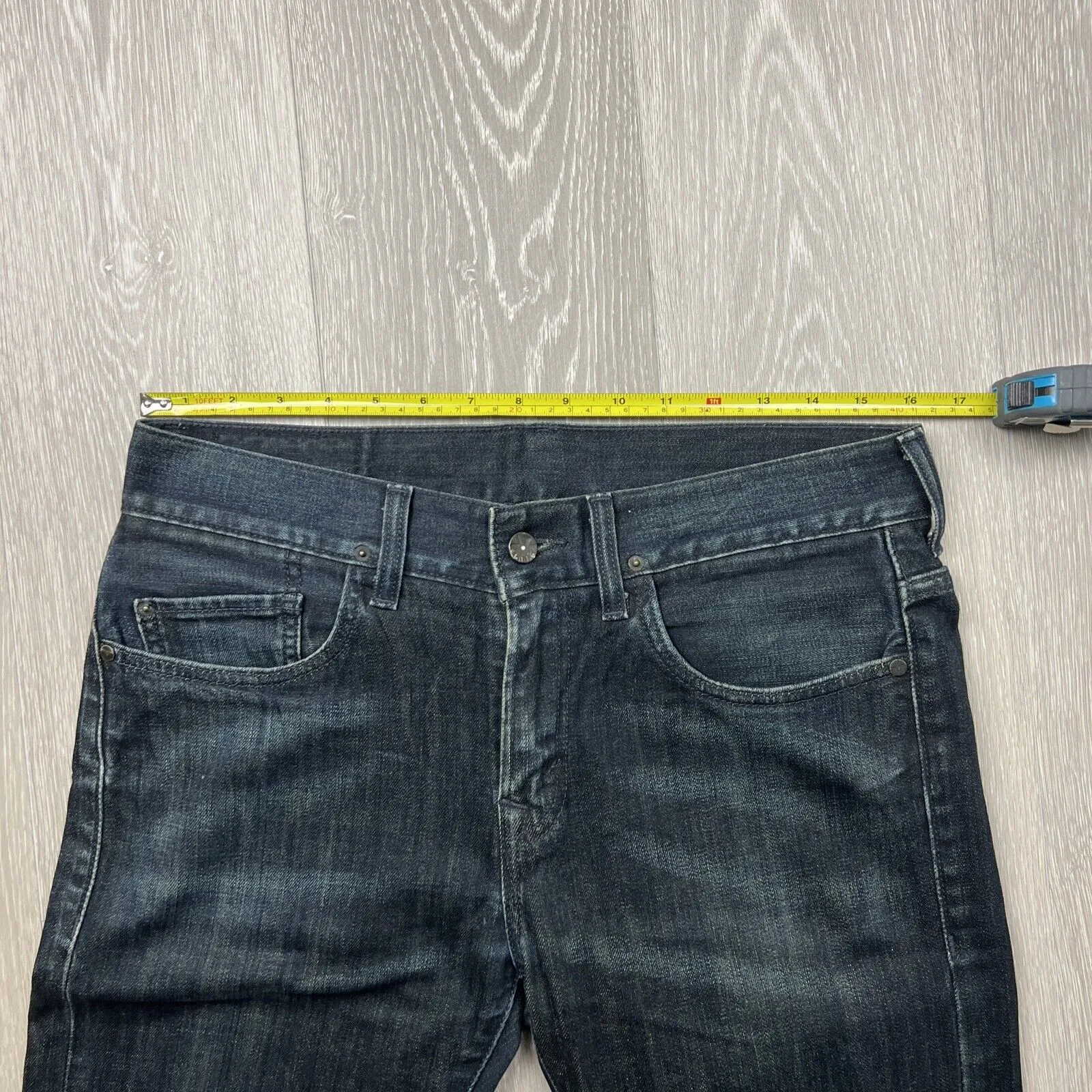 Levi’s 513 Skinny Dark Blue Denim Jeans Size 32 X 32