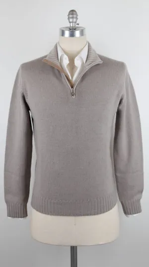 Luigi Borrelli Light Brown Sweater – Size: Medium US / 50 EU