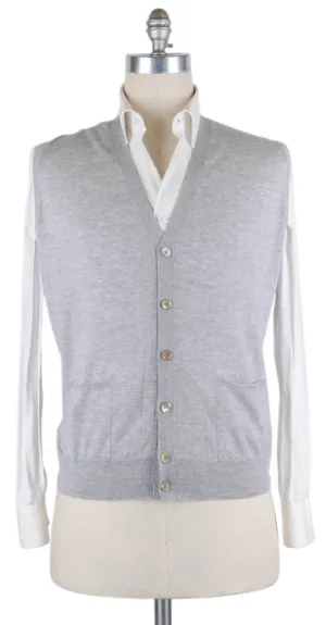 Luigi Borrelli Light Gray Sweater - Size: X Small US / 46 EU