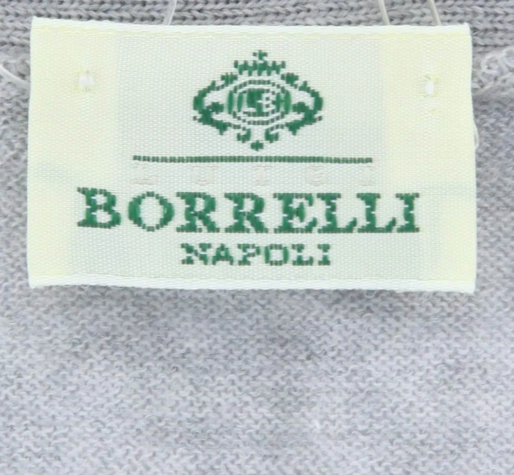 Luigi Borrelli Light Gray Sweater - Size: X Small US / 46 EU