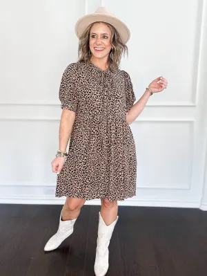Lyla Leopard Bow Dress