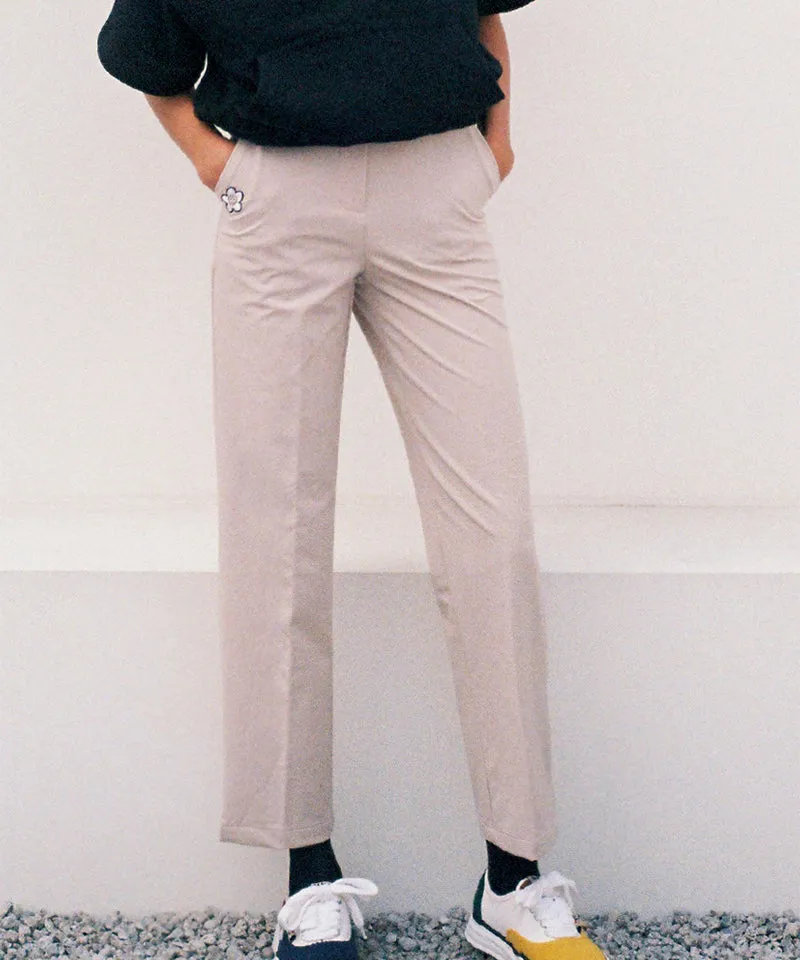 MACKY Golf: Straight Fit Pants - Beige