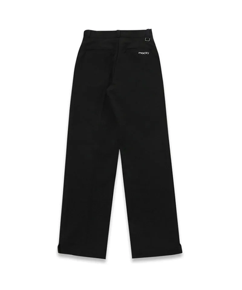 MACKY Golf: Straight Fit Pants - Black