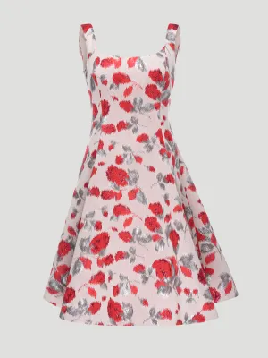 Madylin Floral Print A-Line Dress