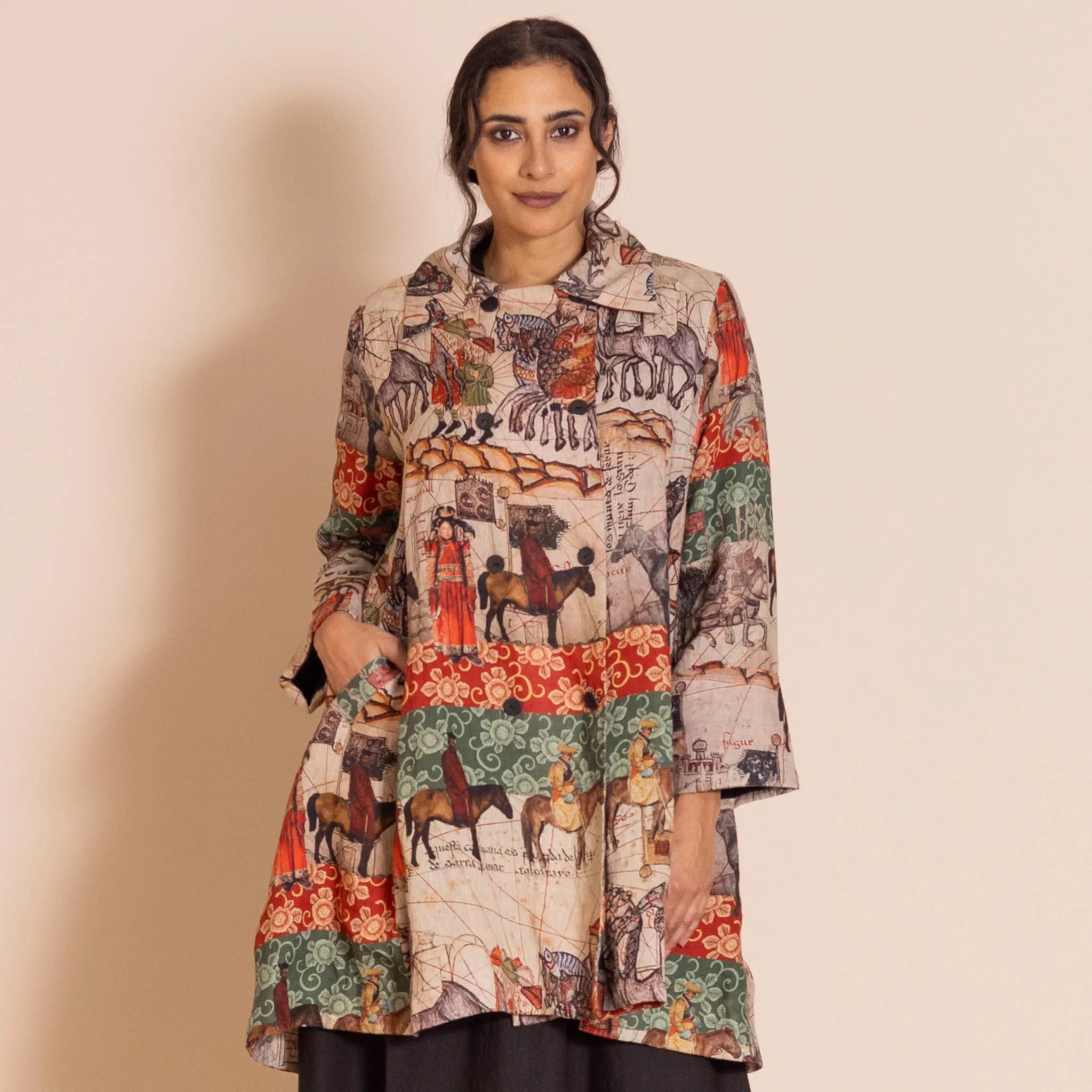 marco polo swing coat