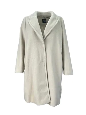 Marina Rinaldi Women's Beige Todi Notch Collar Coat NWT
