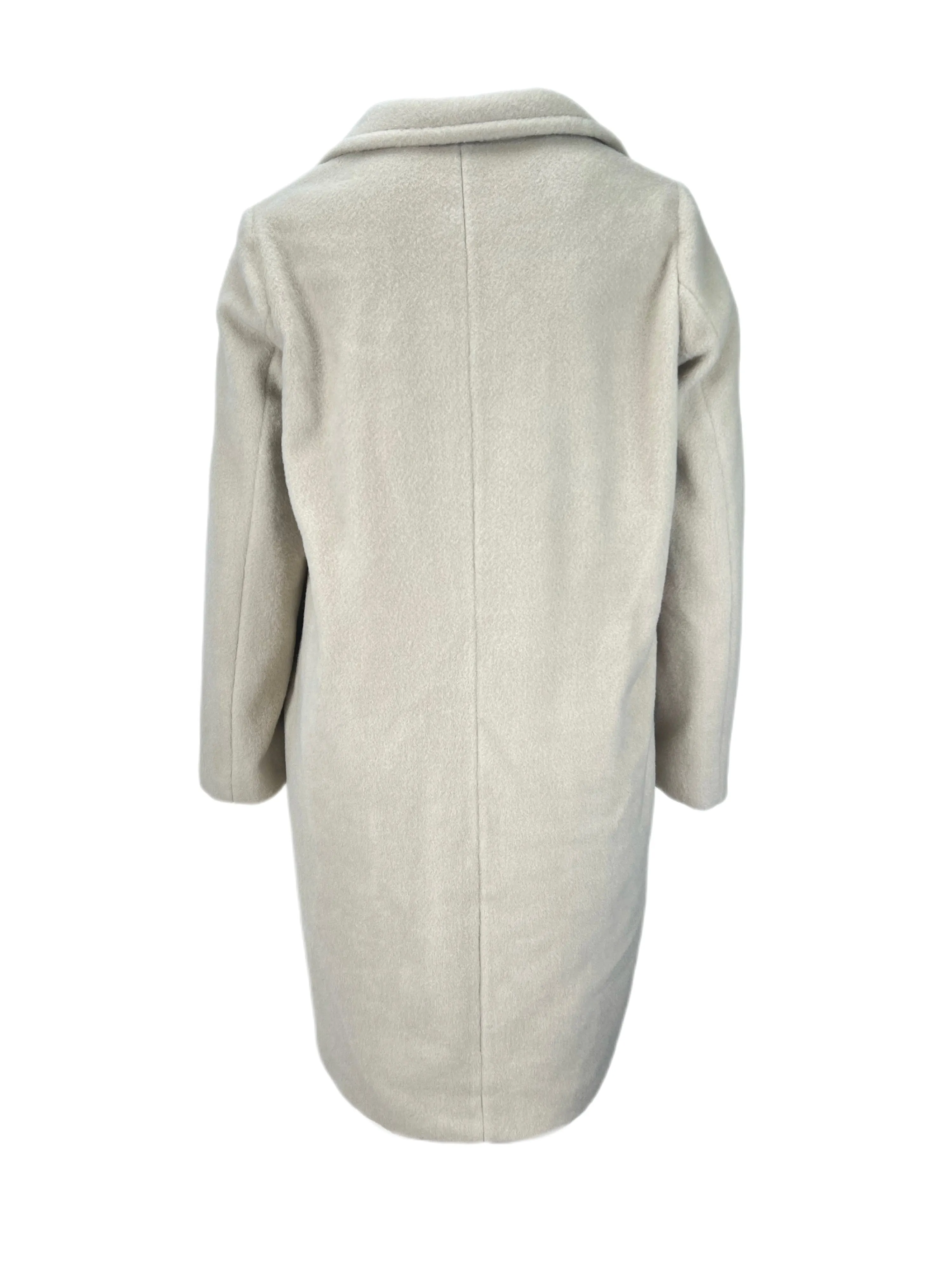Marina Rinaldi Women's Beige Todi Notch Collar Coat NWT