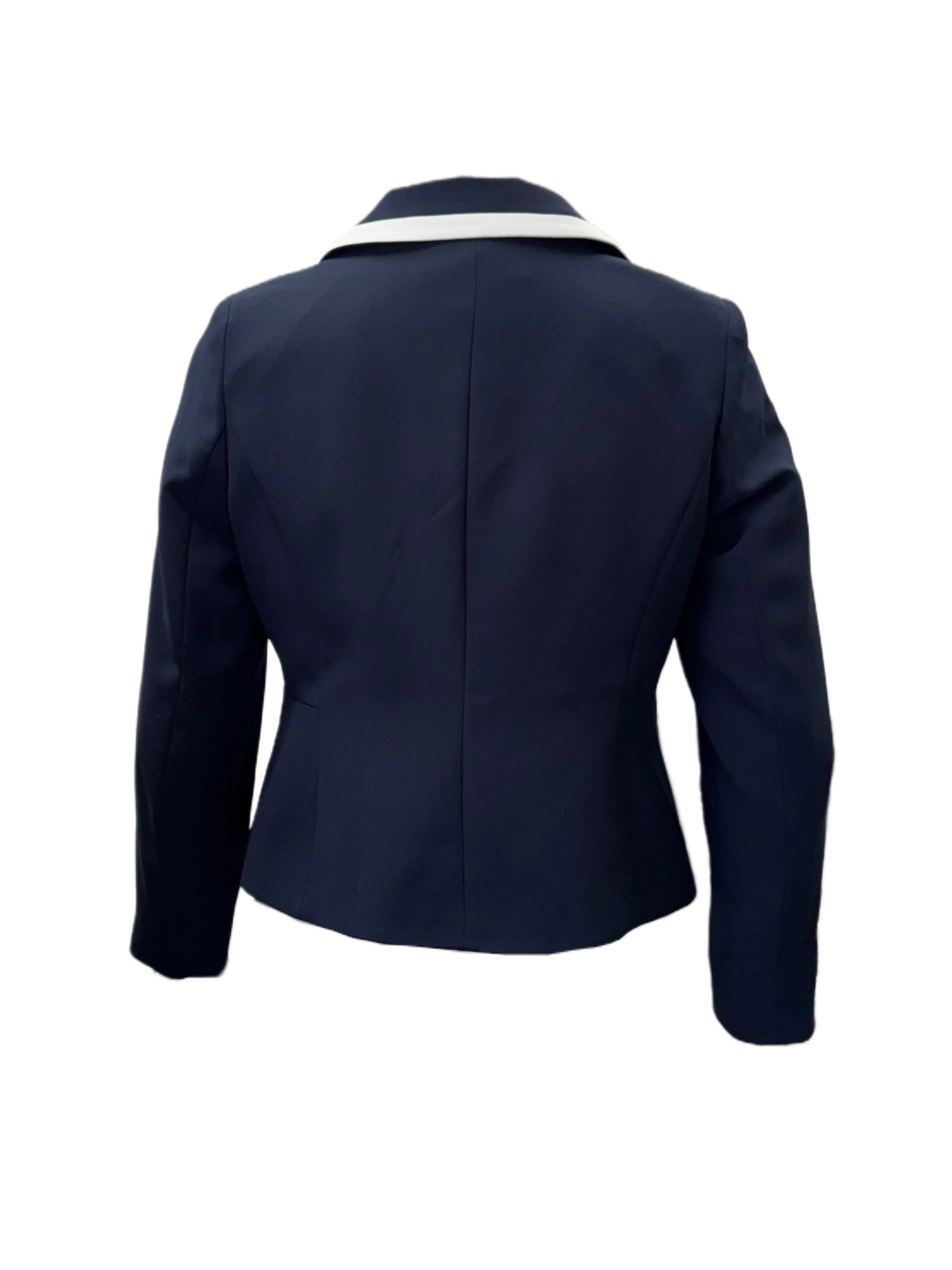 Marina Rinaldi Women's Blue Carisma Button Closure Jacket NWT