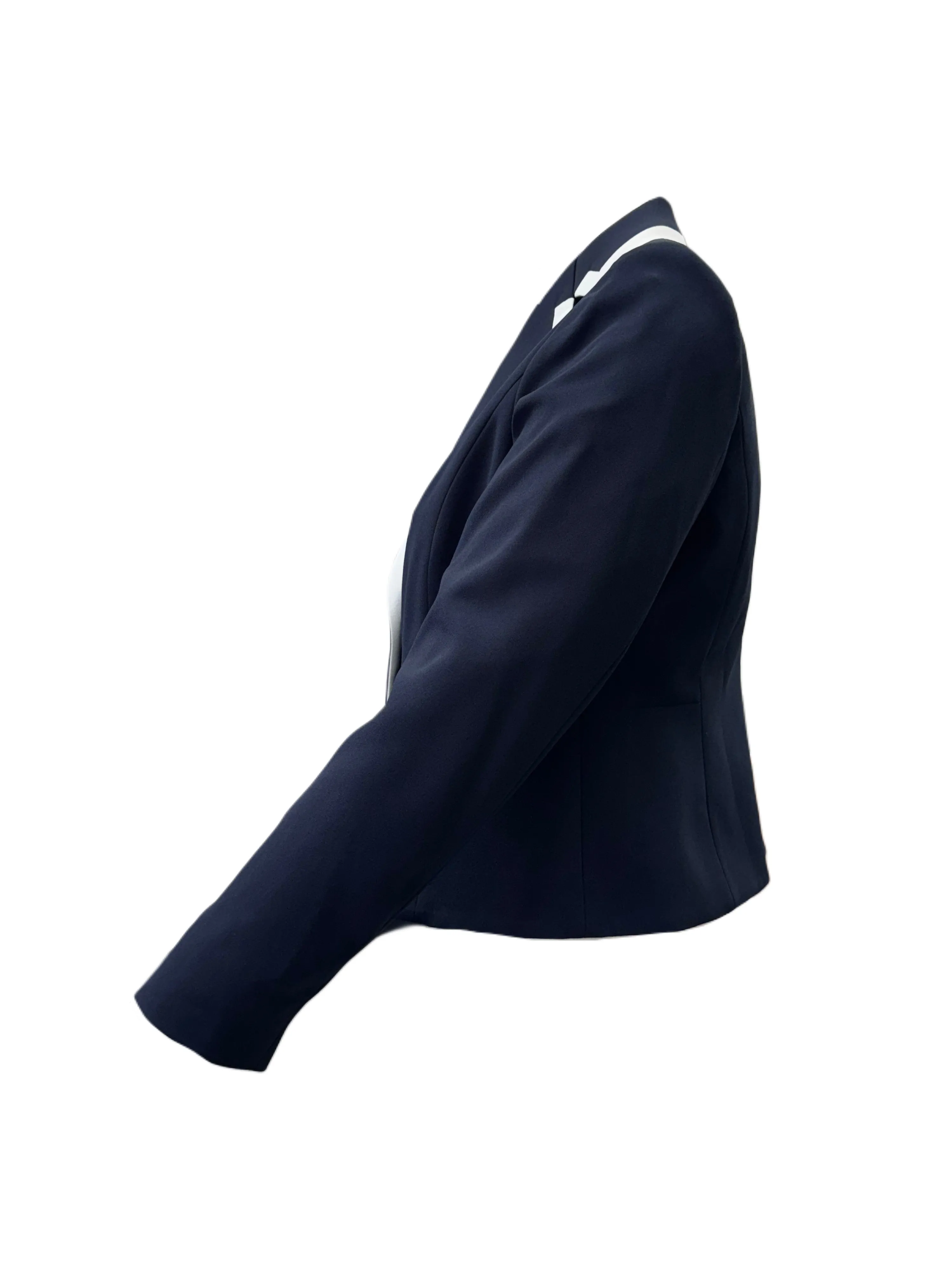 Marina Rinaldi Women's Blue Carisma Button Closure Jacket NWT
