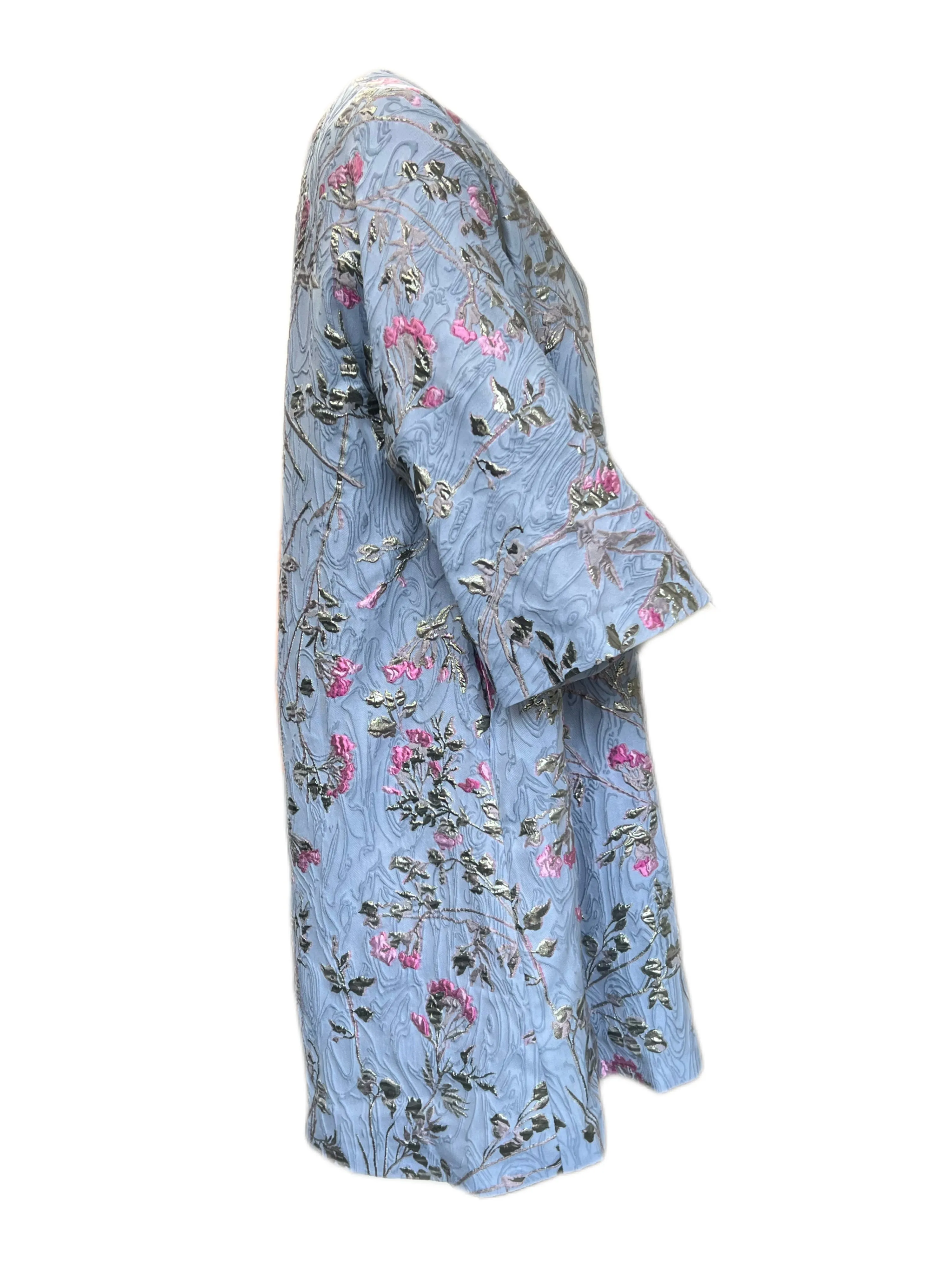 Marina Rinaldi Women's Blue Tesoro Open Front Jacket Size 20W/29 NWT