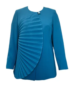 Marina Rinaldi Women's Green Civetta Button Closure Jacket NWT