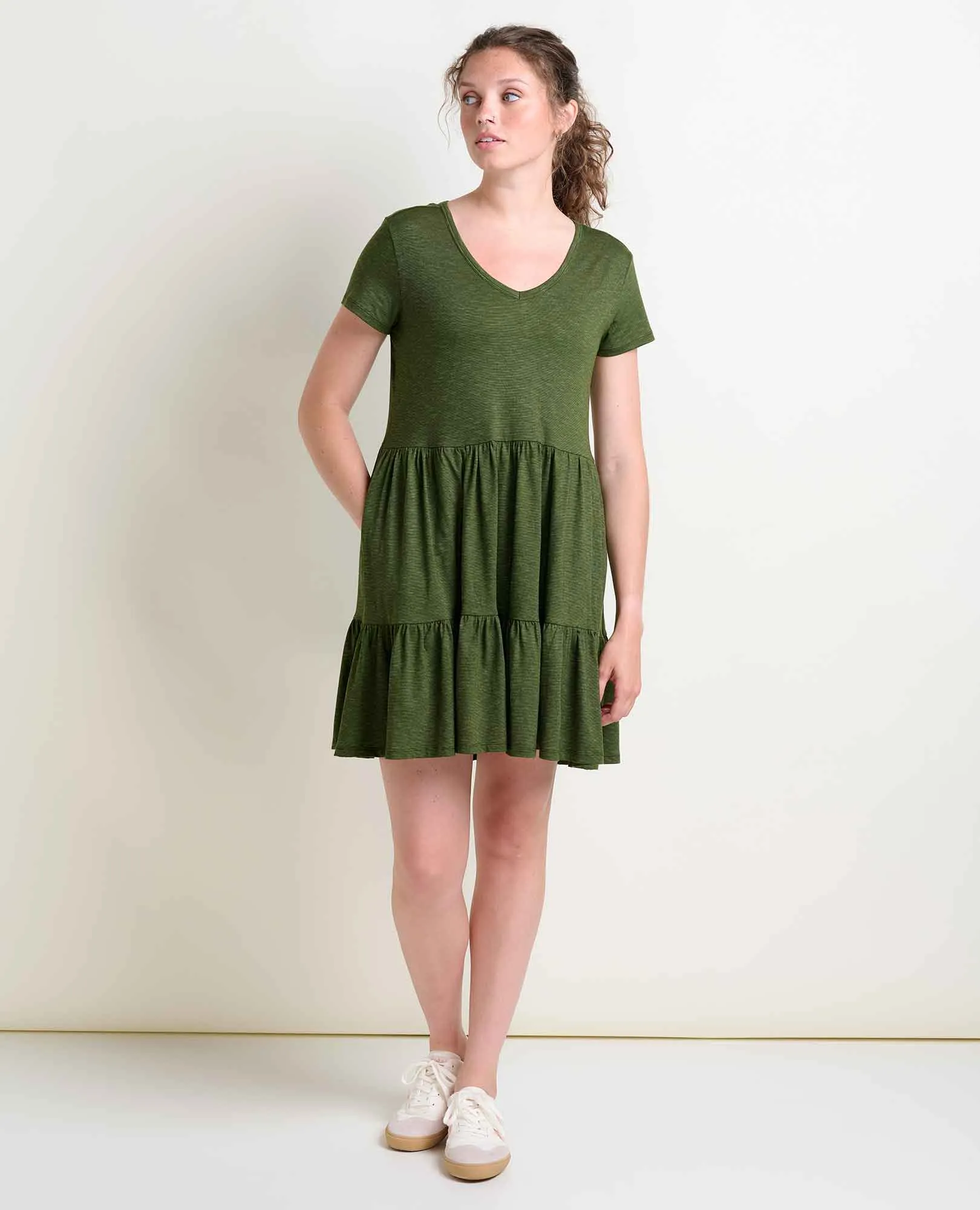 Marley Tiered Short Sleeve Dress
