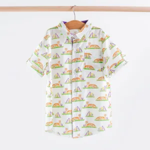 Mascot Mania in Louisiana Short Sleeve Collared Shirt (Pre-order Arriving Fall 2025)