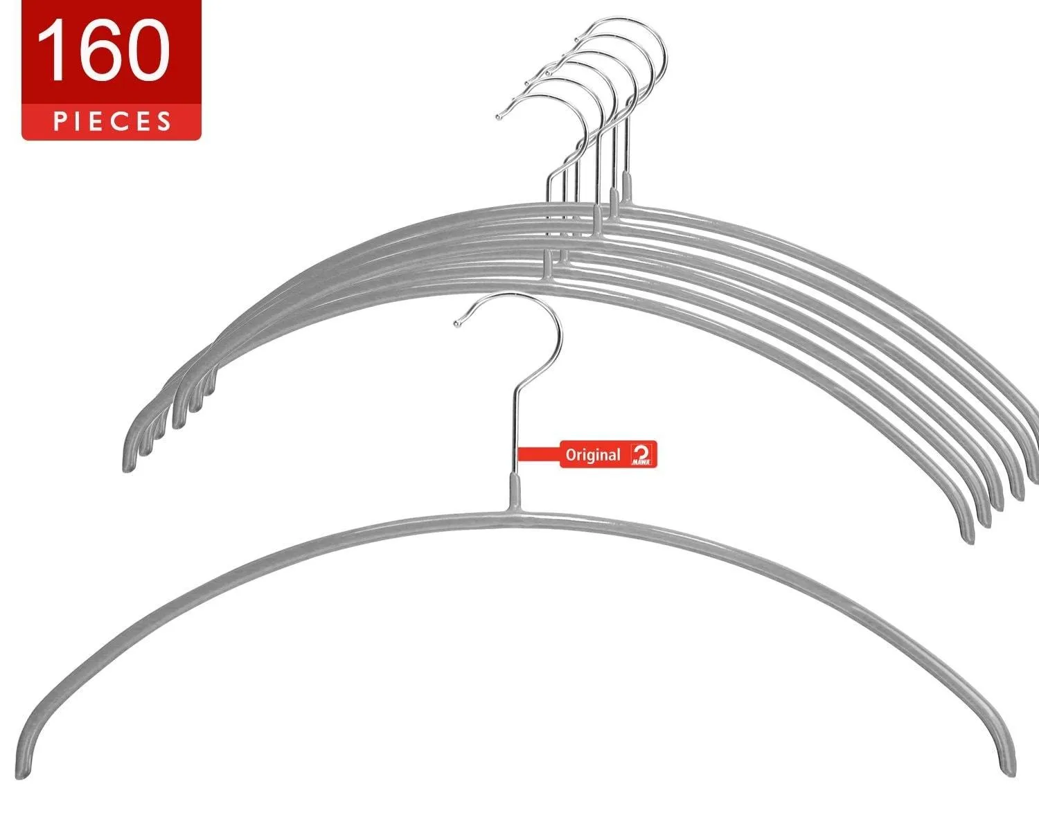 MAWA 14147 Clothing Hanger, Silver