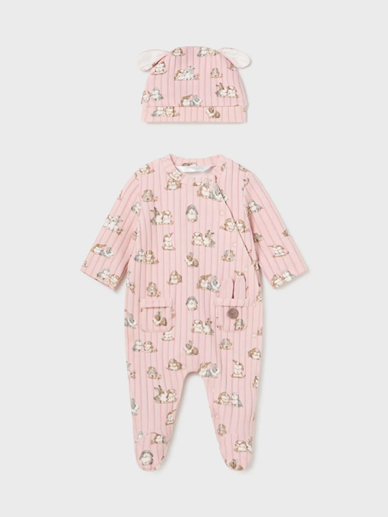 Mayoral Baby Babygrow & Hat Set - 3 Colours