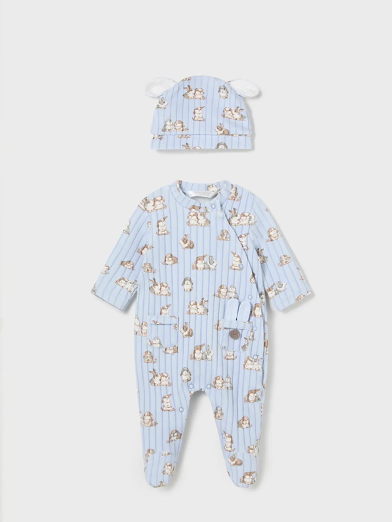Mayoral Baby Babygrow & Hat Set - 3 Colours