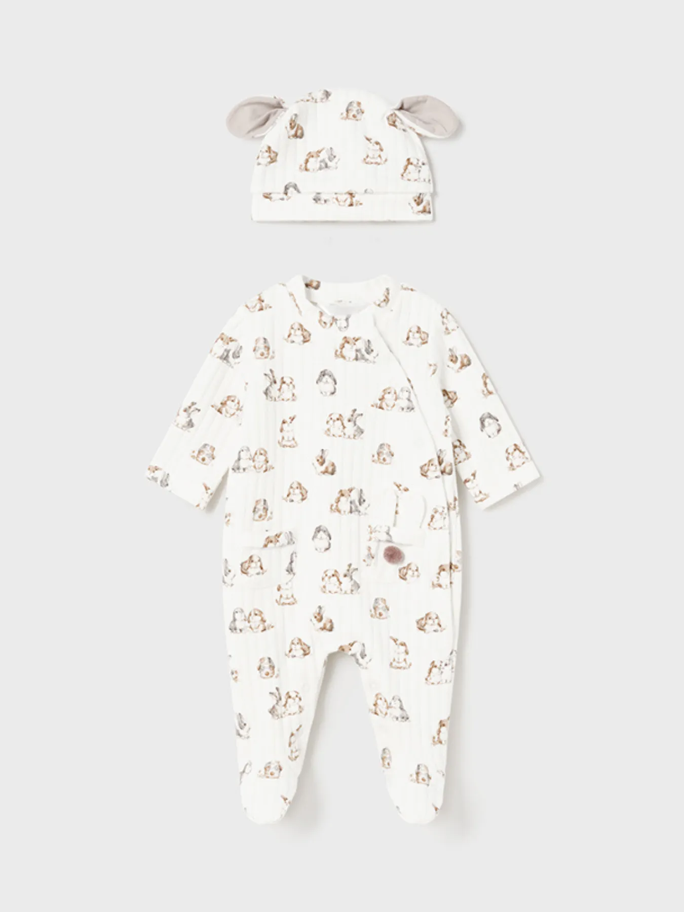 Mayoral Baby Babygrow & Hat Set - 3 Colours