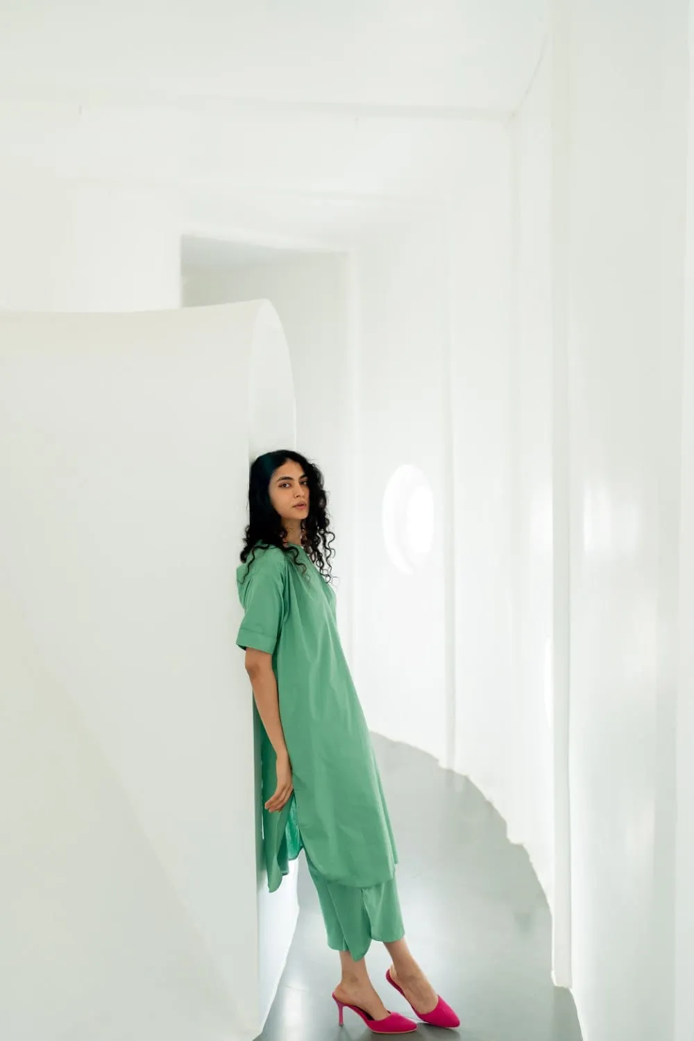 Meadows green Tunic with Pants
