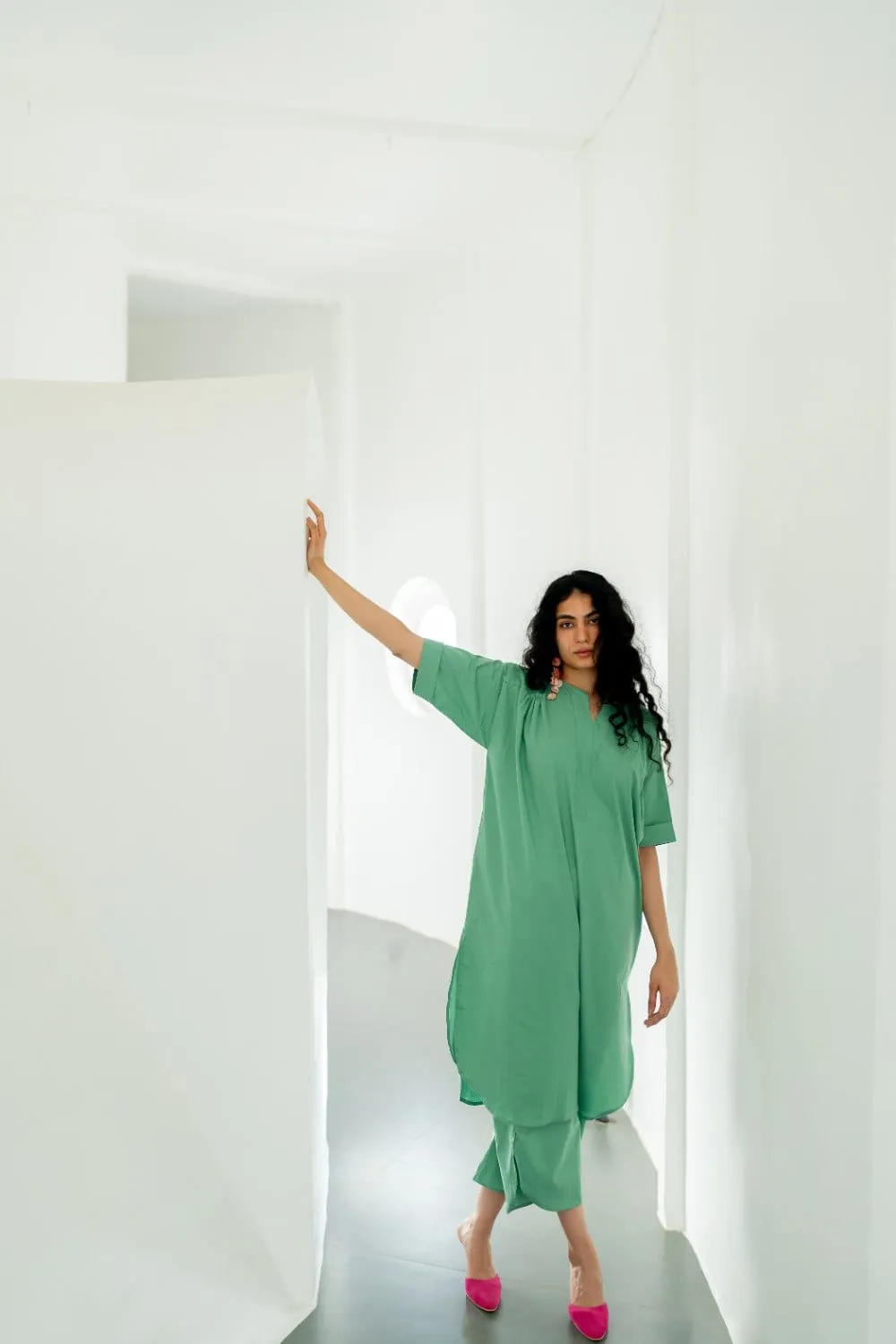 Meadows green Tunic with Pants
