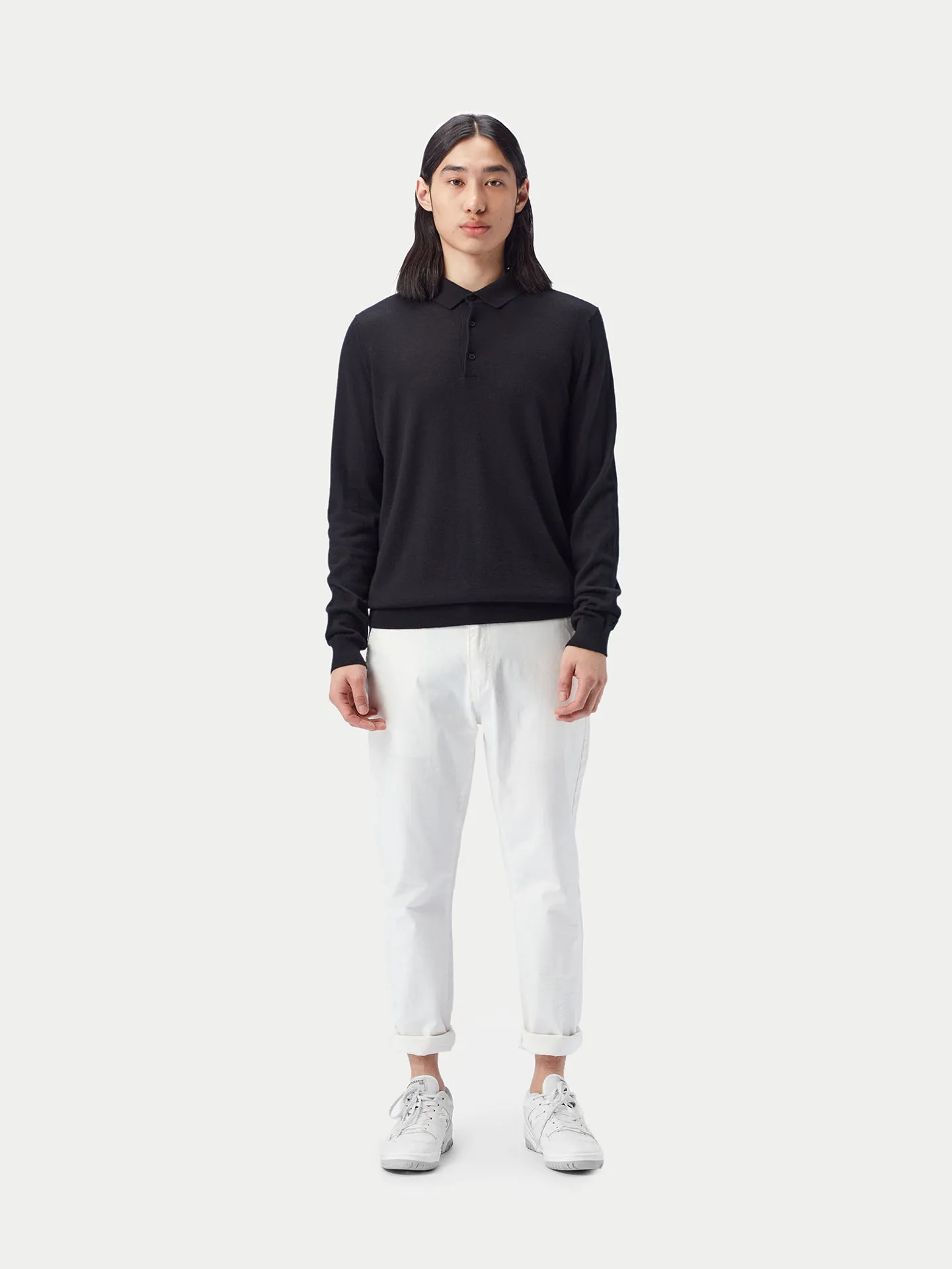 Men's Cashmere Silk Polo