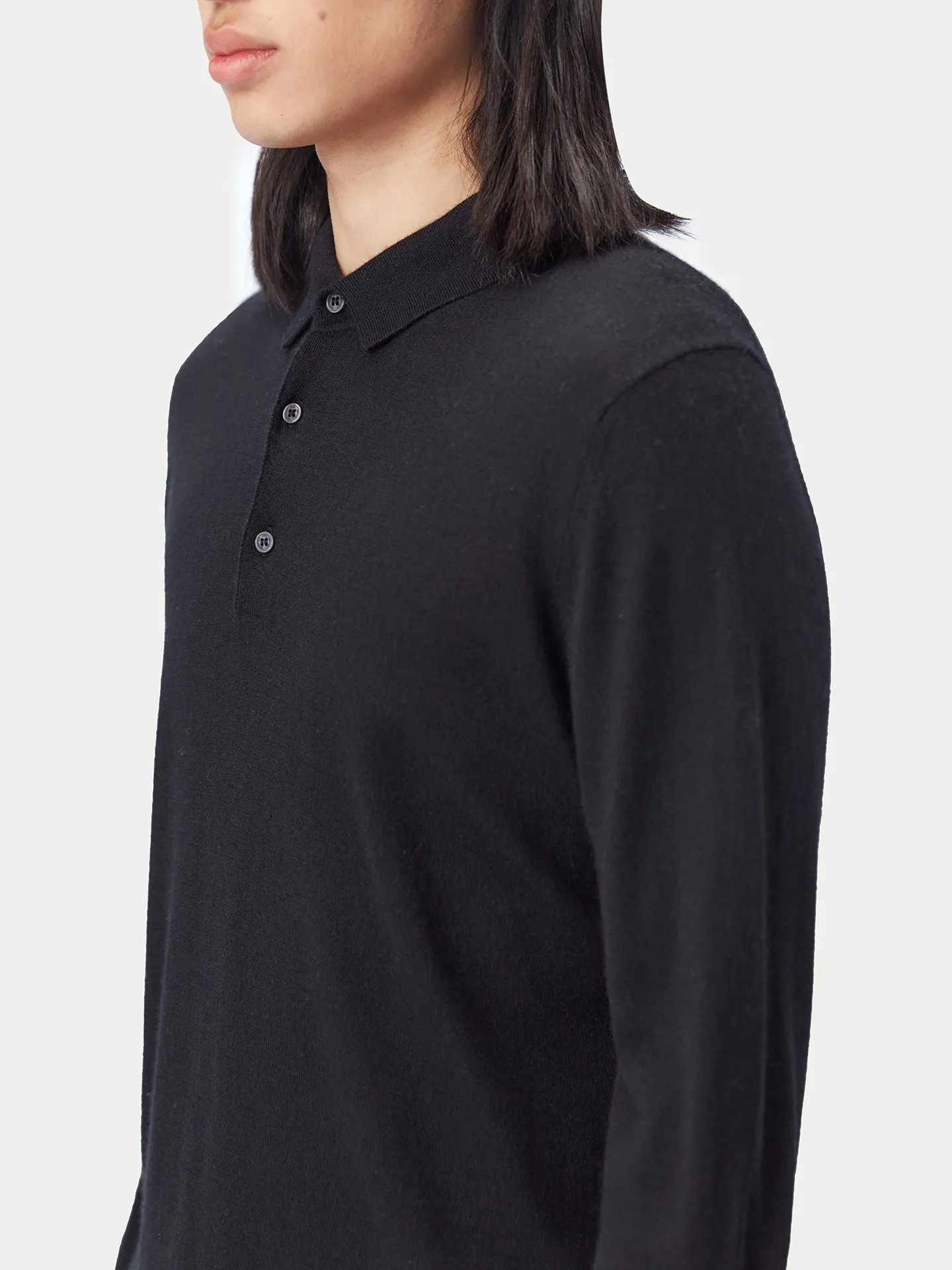 Men's Cashmere Silk Polo