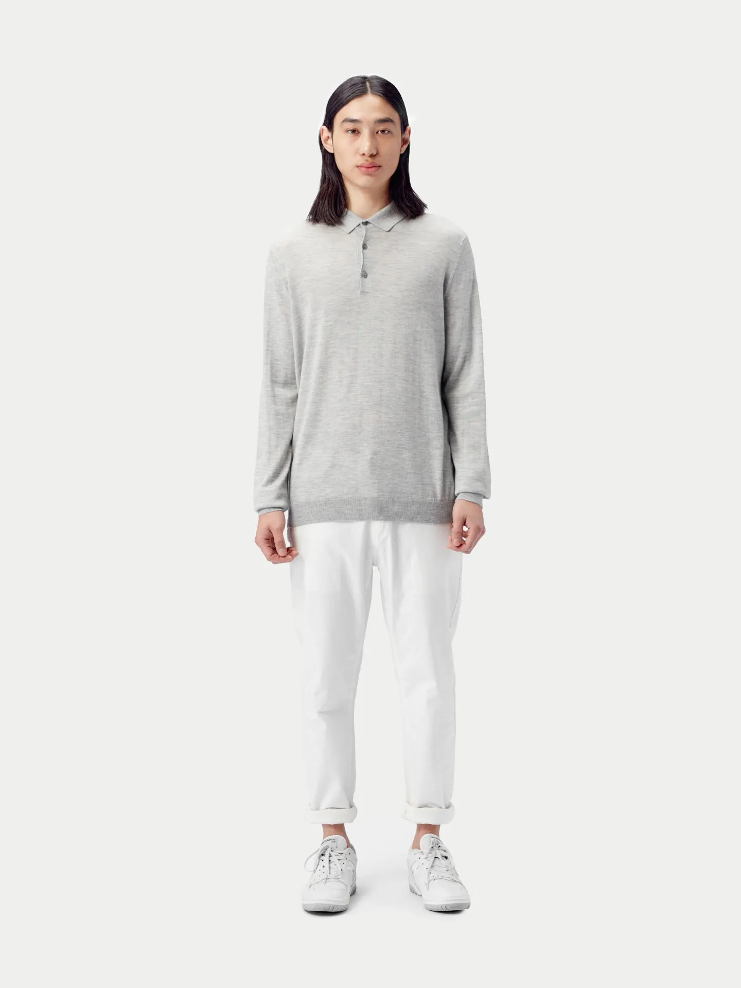 Men's Cashmere Silk Polo
