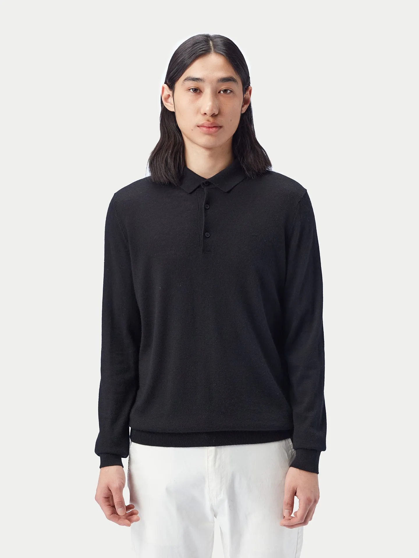 Men's Cashmere Silk Polo