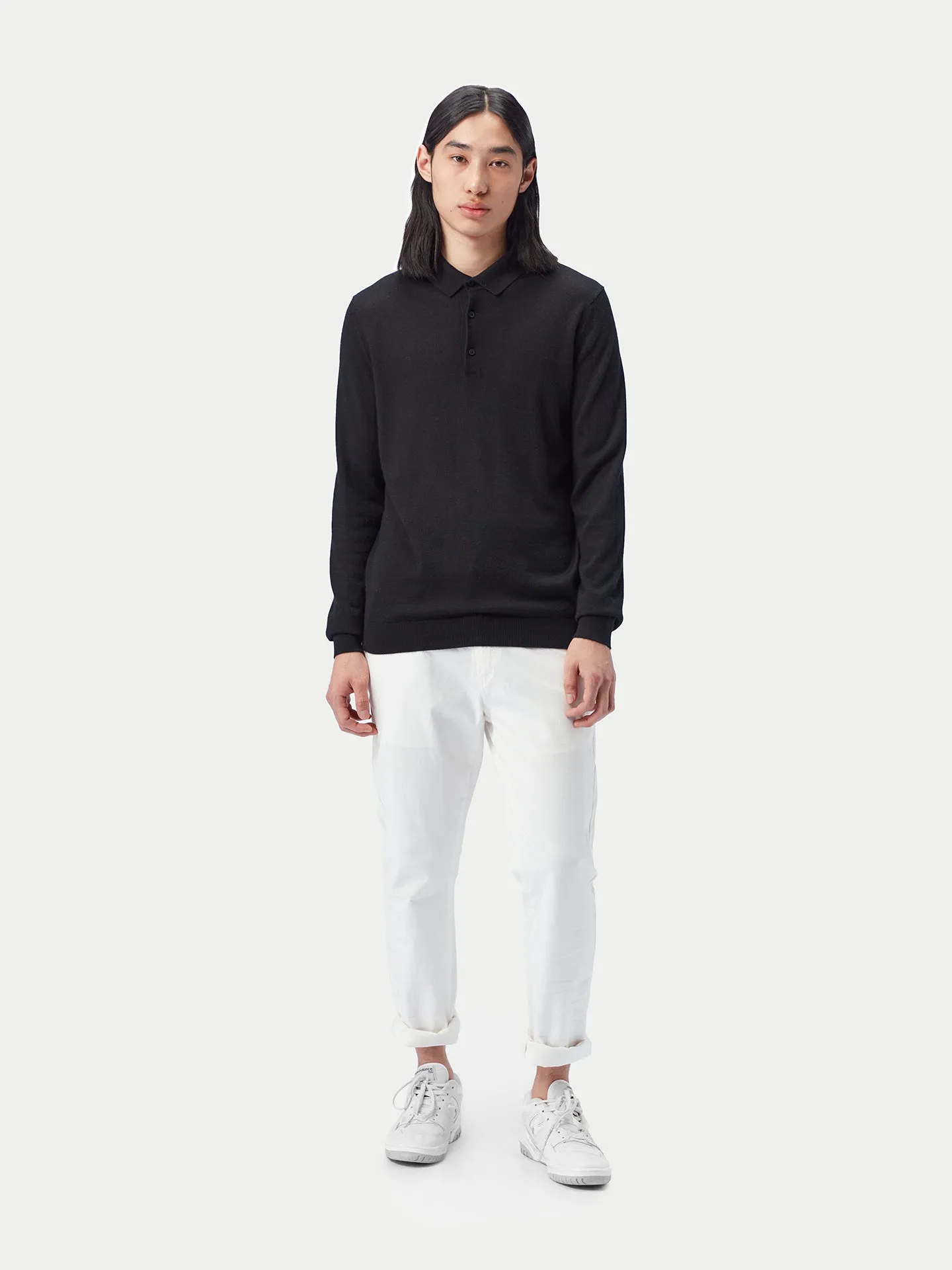 Men's Cashmere Silk Polo
