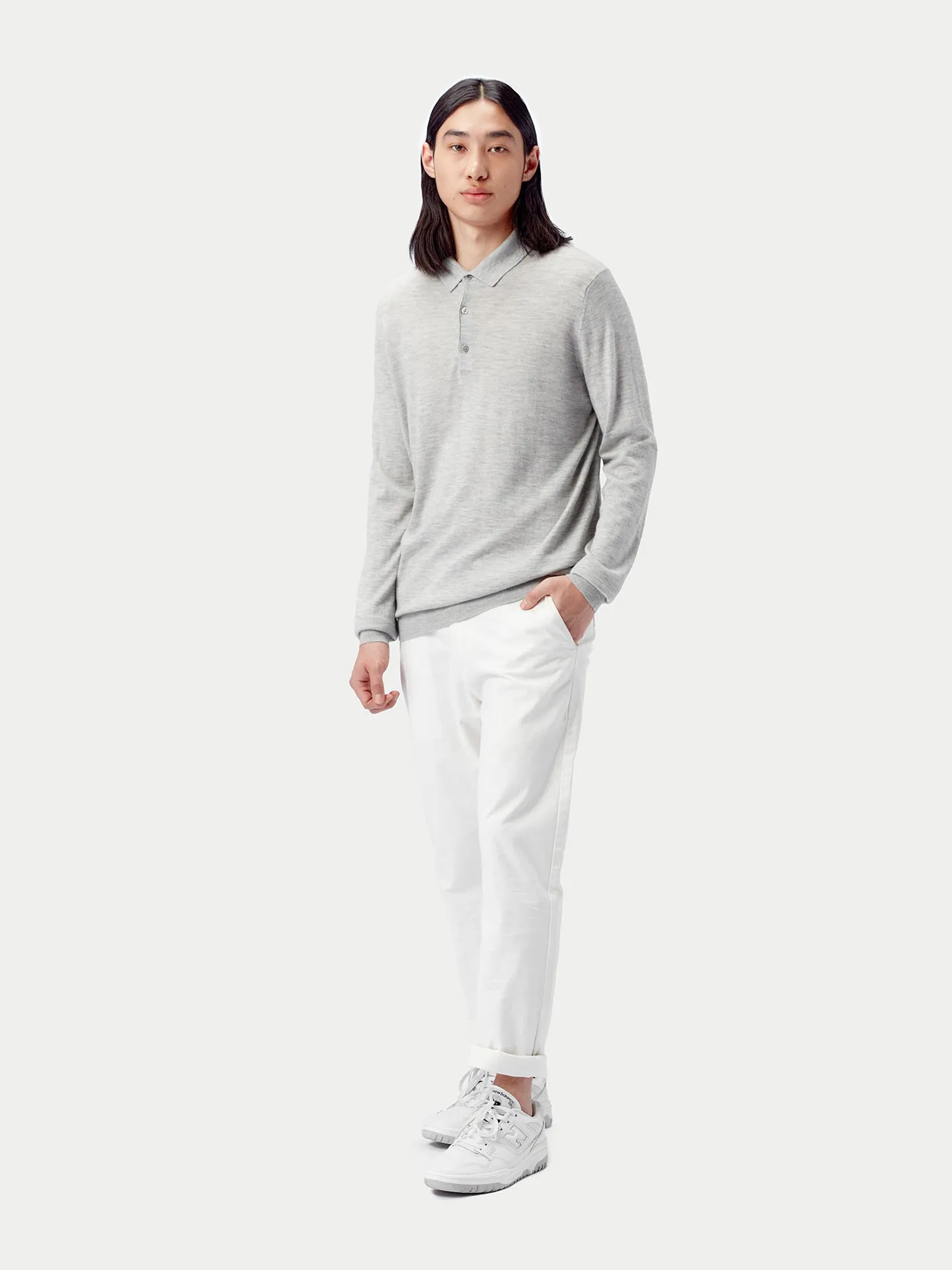Men's Cashmere Silk Polo