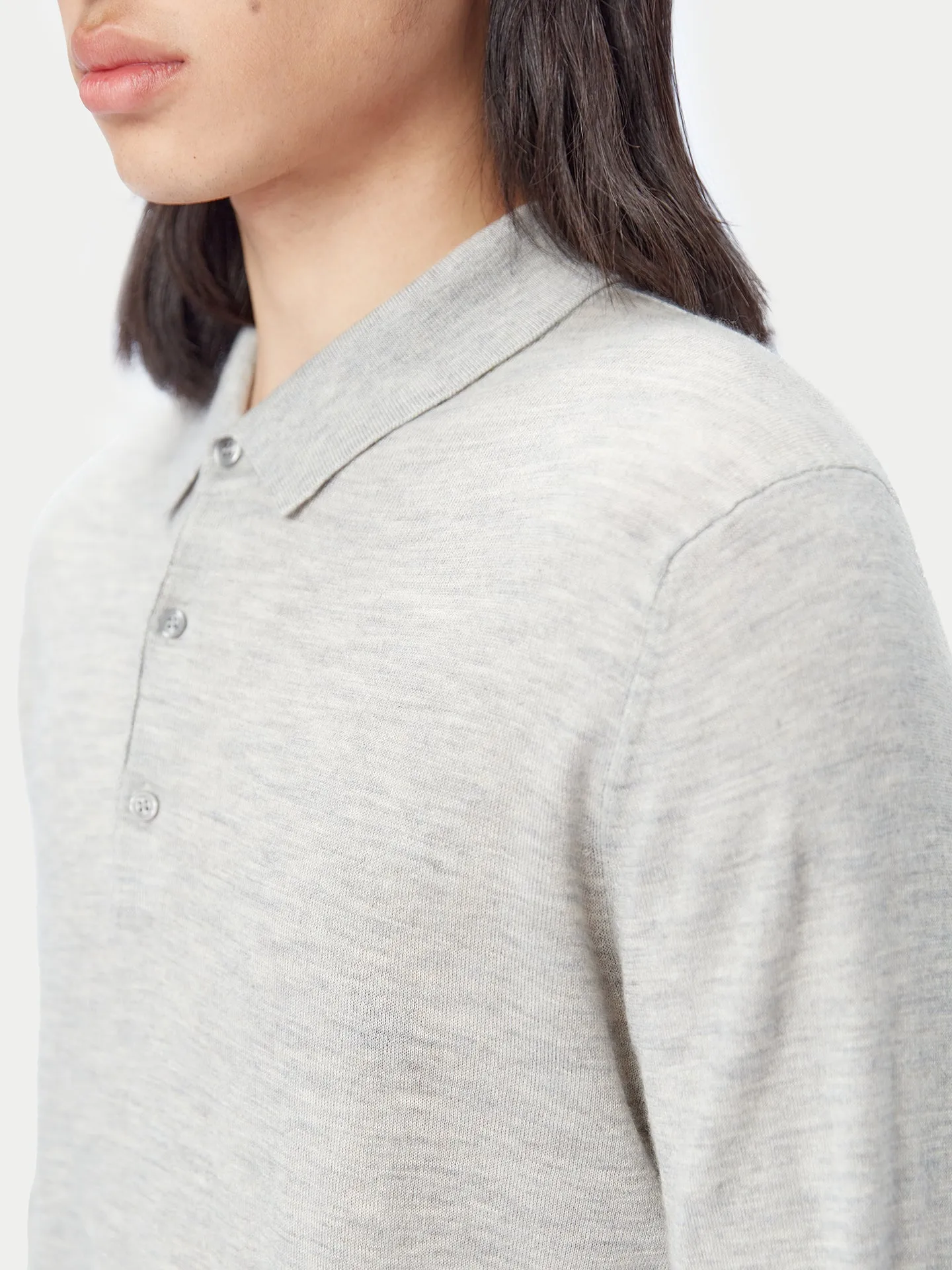 Men's Cashmere Silk Polo
