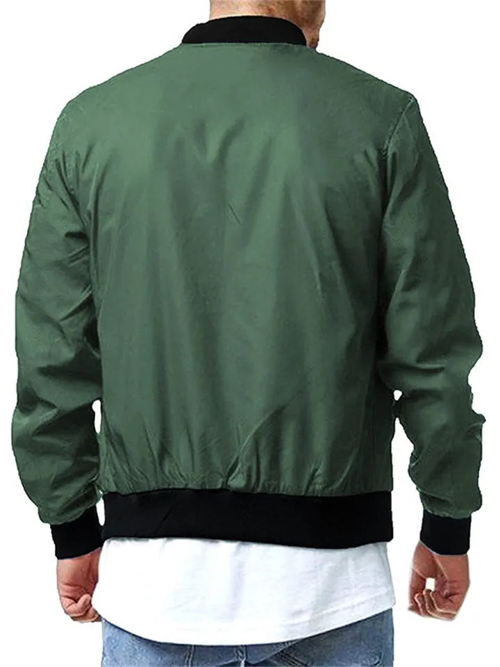 Men's Fashion Zip Up Jackets for Spring Autumn