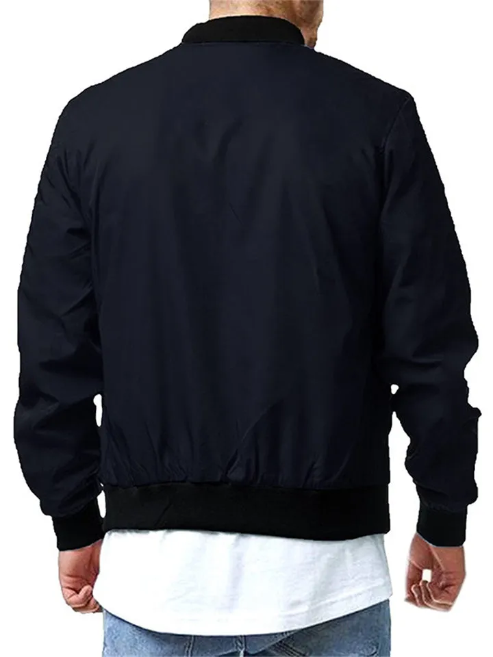 Men's Fashion Zip Up Jackets for Spring Autumn