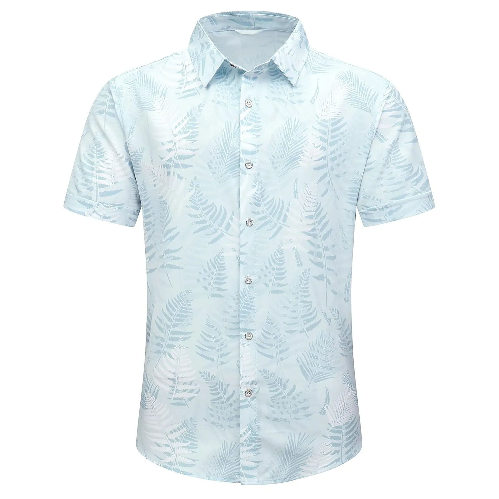 Men's Hawaiian Shirt Tops Vintage Short Sleeve Button Down Beach Shirt Male Tropical Floral Summer Pullover Party Holiday