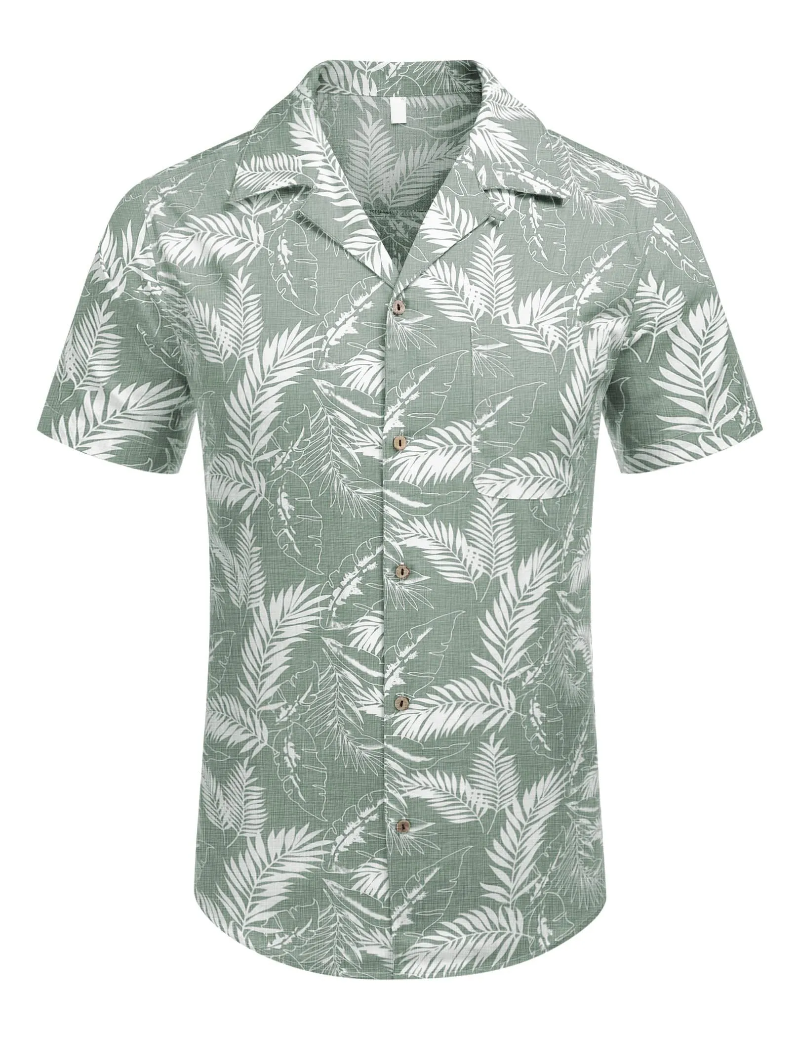 Men's Hawaiian Shirt Tops Vintage Short Sleeve Button Down Beach Shirt Male Tropical Floral Summer Pullover Party Holiday
