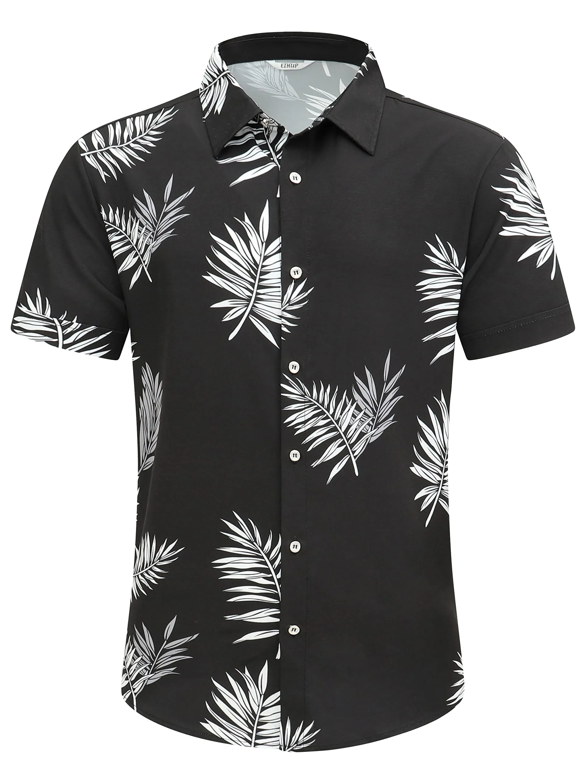 Men's Hawaiian Shirt Tops Vintage Short Sleeve Button Down Beach Shirt Male Tropical Floral Summer Pullover Party Holiday