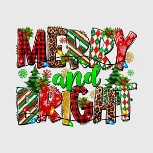 Merry and Bright Christmas Transfer