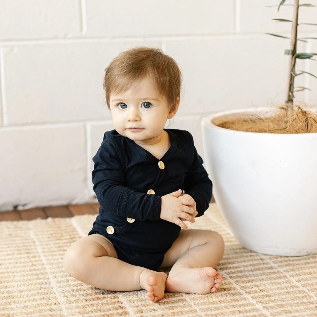 Midnight Bamboo L/Slv Bodysuit