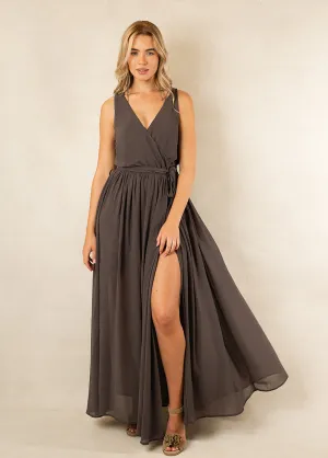 Miriam Bridesmaid Dress in Charcoal