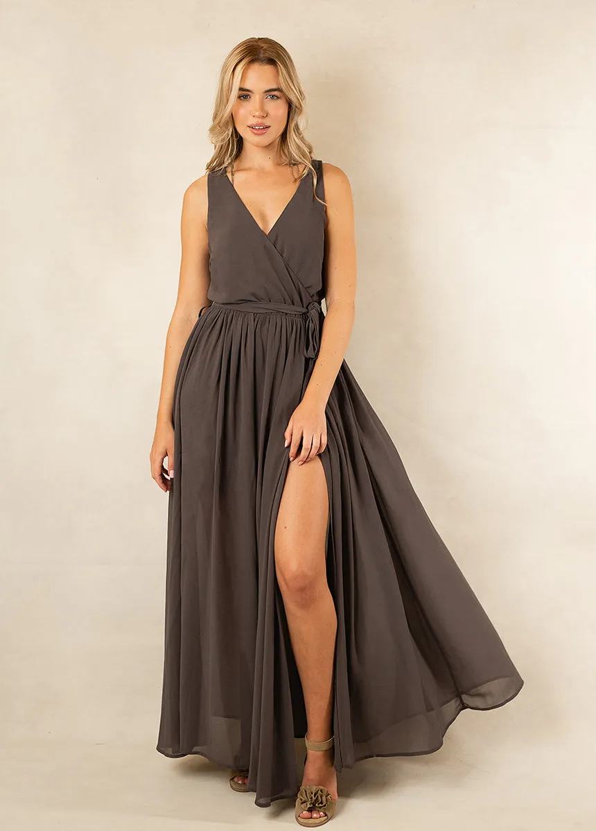 Miriam Bridesmaid Dress in Charcoal