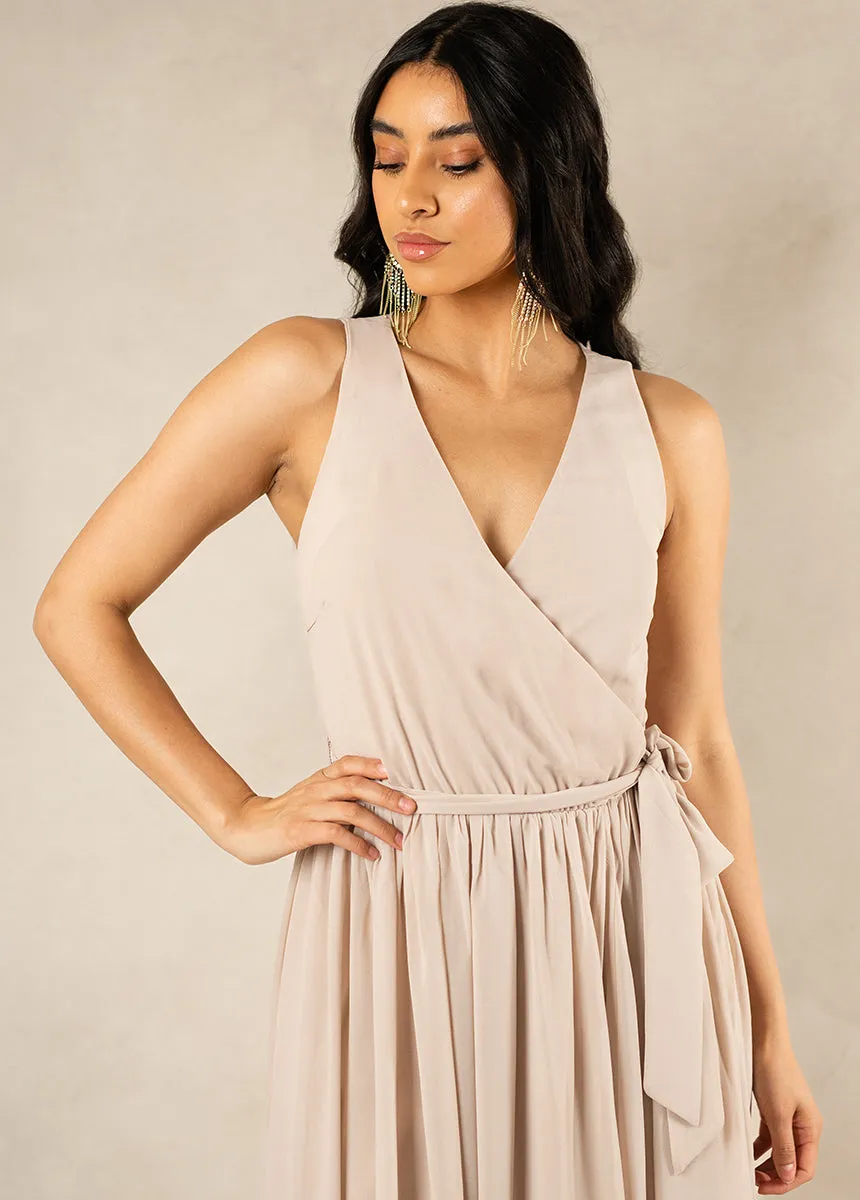Miriam Bridesmaid Dress in Sand