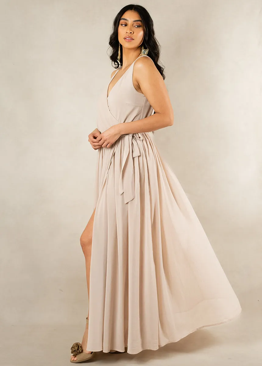 Miriam Bridesmaid Dress in Sand
