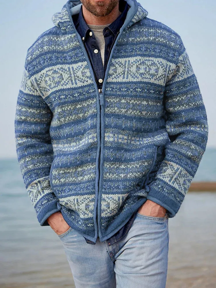 Modern Full-Zip Knit Cardigan with Comfort and Elegance