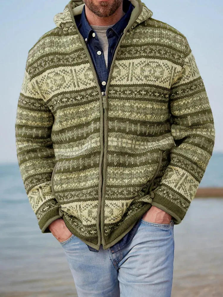 Modern Full-Zip Knit Cardigan with Comfort and Elegance