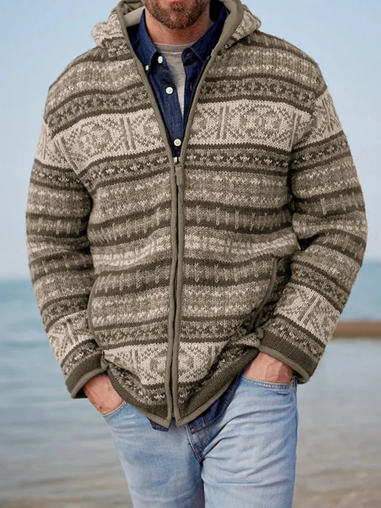 Modern Full-Zip Knit Cardigan with Comfort and Elegance