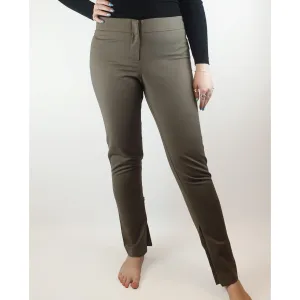 Morrison grey/olive pants with ankle zips size L (best fits 12-small 14)