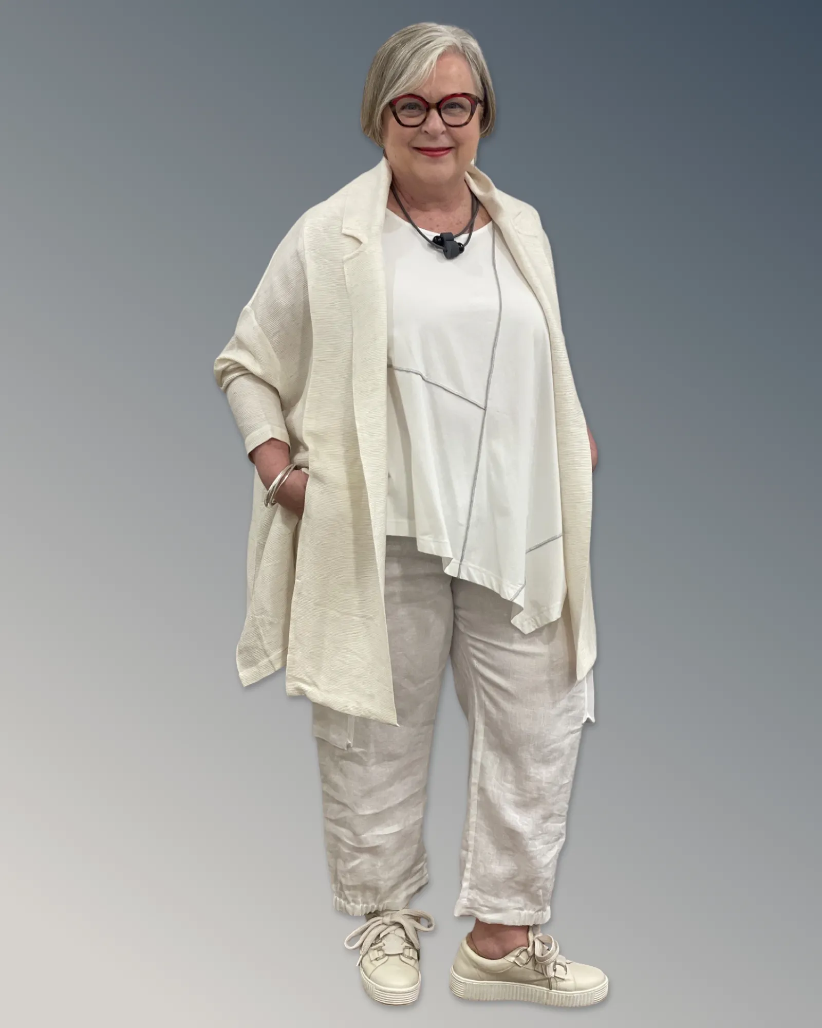 Moyuru Rayon/Nylon Mix Jacket M231651