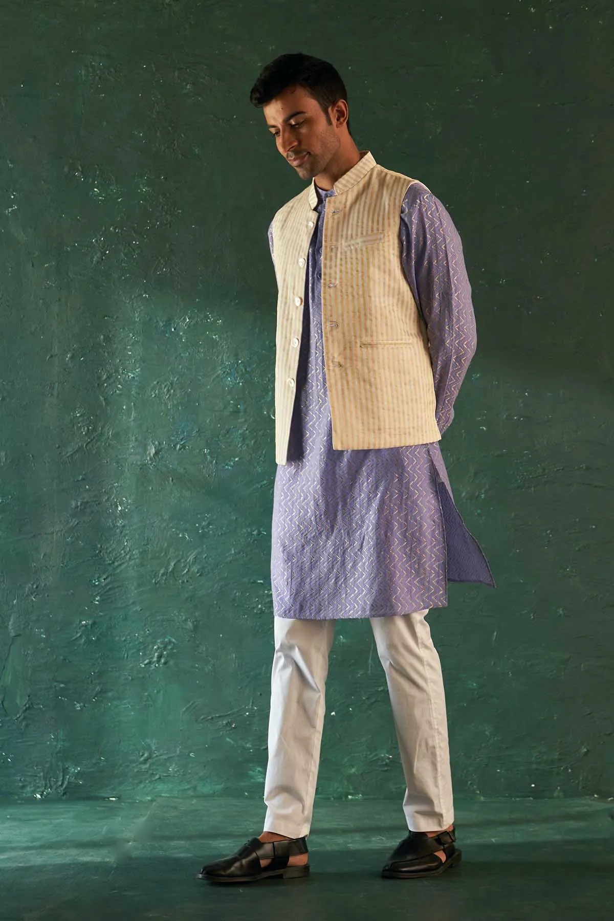 Multicolor Straight Kurta Set