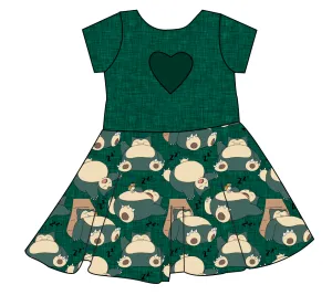 Nap Time Molly Heart Back Twirly Dress